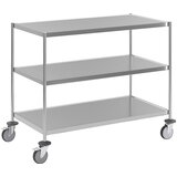 Kongamek Zvarjen nivojski voziček iz nerjavnega jekla, DxŠxV 1075 x 575 x 900 mm, 3 nivoji Cene