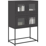 Furnova Visoka omara črna 68x39x107 cm jeklo, (21954904) Cene