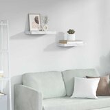  Polica na zidu Zidne 2 pcs Bijeli mramor 40 x 23,5 x 4 cm | shoptok.hr