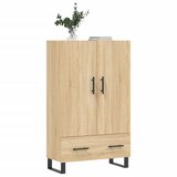  Visoka komoda boja hrasta 69,5 x 31 x 115 cm konstruirano drvo | shoptok.hr