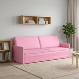 SOFA za 3 osobe Ružičasta 220 x 81 x 82 cm Tkanina | shoptok.hr