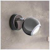 Eglo bimeda reflektor/1, led, gu10, 1x3w, 240lm, nikl crni/krom | shoptok.hr