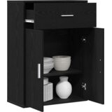 vidaXL Strani šal Črni hrast 79 x 38 x 80 cm Konstruiran les | Shoptok.si