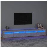  TV omarica z LED lučkami betonsko siva 270x35x40 cm | Shoptok.si