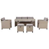 Ambia Garden JEDILNA LOUNGE GARNITURA jeklo | Shoptok.si