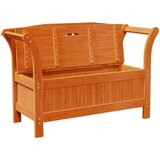 vidaXL Vanjske klupe Smeđa Masivno bagremovo drvo 44,5 x 119 x 75,5 cm | shoptok.hr