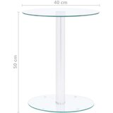 vidaXL stolić za kavu prozirni 40 cm od kaljenog stakla | shoptok.hr