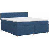  Boxspring krevet s madracem Plava 140 x 190 cm Tkanina | shoptok.hr
