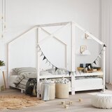 The Living Store Otroški posteljni okvir bel 2x(80x160) cm trdna borovina - Otroški Posteljni Okvir, (21625286) | Shoptok.si