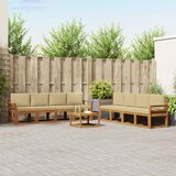  Set vanjskih sofa 9 kom. Prirodna i bež | shoptok.hr