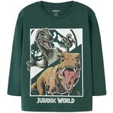 name it Majica 'NMMOLLO JURASSIC' kamela / jelka / češnjevo rdeča / bela | Shoptok.si