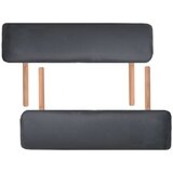 vidaXL sklopivi trodijelni masažni stol debljine 10 cm crni | shoptok.hr
