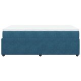 vidaXL Box spring krevet s madracem tamnoplavi 120 x 200 cm baršunasti | shoptok.hr