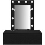 vidaXL črni hrast mdf, les 60 x 40 x 70 cm toaletna miza pravokotna | Shoptok.si