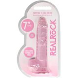 REALROCK - proziran realistični dildo - ružičasti (17 cm) | shoptok.hr
