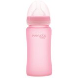 Everyday baby staklena bočica, 240ml Healthy+ , Roza | shoptok.hr