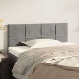  Uzglavlje svjetlosivo 90x5x78/88 cm baršunasto | shoptok.hr