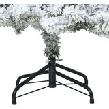 vidaXL Umjetno božićno drvce s nogom s 150 LED dioda Bijelo 150 cm PVC | shoptok.hr