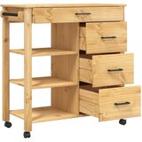  Kuhinjska kolica MONZA 84 x 40 x 88,5 cm od masivne borovine | Eponuda.com