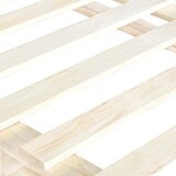  Okvir kreveta s uzglavljem 100 x 200 cm od masivne borovine | shoptok.hr