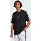 Adidas Tehnička sportska majica 'Essentials 3' crna / bijela | shoptok.hr