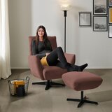 Dieter Knoll FOTELJ, rdečerjava tekstil | Shoptok.si