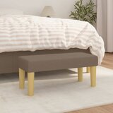 vidaXL Klupa smeđesiva 70 x 30 x 30 cm od tkanine Cijene