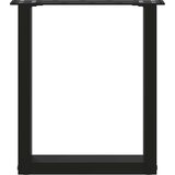  Noge za klub stolić U-oblik 2 kom Crne 38 x (42-43) cm Čelik | Eponuda.com