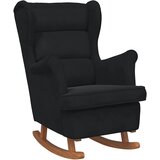  Ljuljačka s jastukom Crna 92 x 71 x 100 cm Šperploča | shoptok.hr