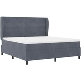 Krevet s opruga kutije Tamno siva 200 x 180 cm Baršun | Eponuda.ba