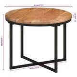  Stolić za kavu 45x45x35 cm od masivnog drva bagrema i željeza | Eponuda.ba