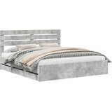  Okvir za krevet s ladicama Betonski sivi 180 x 200 cm - Beton siva 180 x 200 cm | shoptok.hr