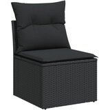  13-dijelni set vrtnih sofa s jastucima poliratan crni | shoptok.hr
