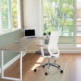 MID.YOU Kotna Pisalna Miza Workspace Basic I, Siva, Bela | Shoptok.si