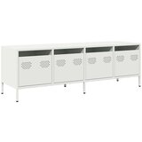 Maison Chic TV omarica - TV stojalo - Televizijska omarica bela 135x39x43,5 cm hladno valjano jeklo, (21700746) Cene
