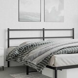  Metalno zamjensko uzglavlje crno 200 cm | shoptok.hr