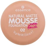Essence Natural Matte Mousse pjenasta podloga za prirodan, mat izgled 16 g Nijansa 02
