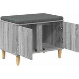  Klupa za hodnik s jastukom Sivi Sonoma 60 x 38 x 46 cm | shoptok.hr
