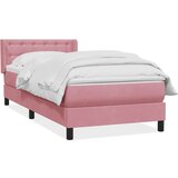 Box spring krevet s madracem ružičasti 80 x 220 cm baršunasti | shoptok.hr
