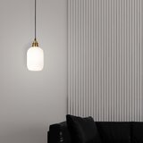  Visilica na sajli HECTOR 1xE27/15W/230V, bela/mesing, fi 14 cm | Eponuda.com