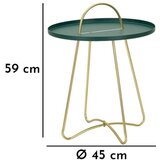 Mauro Ferretti Kovinska okrogla stranska mizica ø 45 cm Grent – | Shoptok.si