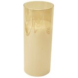 Led candle GLASS CYLINDER - Gold - 20cm - N53