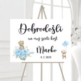  TABLA DOBRODOŠLICE krst in rojstni dan TABKROJ 09 | Shoptok.si