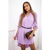 Kesi Włoski Dress with longer back and belt light purple | Shoptok.si