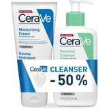 CeraVe hidratantna krema 177ml + 50% popusta na penušavi gel za čišćenje 236ml cene