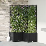 vidaXL Vaze za vrt Crna Plastika 80 x 80 x 143 cm Vaze Cijene