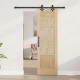  Klizna vrata ORKDAL 61 x 198,5 cm Masivna borovina Prirodna | shoptok.hr