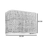 Opviq Hasır rattan abajurlu Dikdörtgen aplik beige wall lamp | ePonuda.com