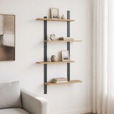  Zidna polica Hrast artisan 61 x 13,5 x 105,5 cm Prerađeno drvo | shoptok.hr