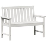 vidaXL vrtna klupa bijela 120 cm hdpe | shoptok.hr